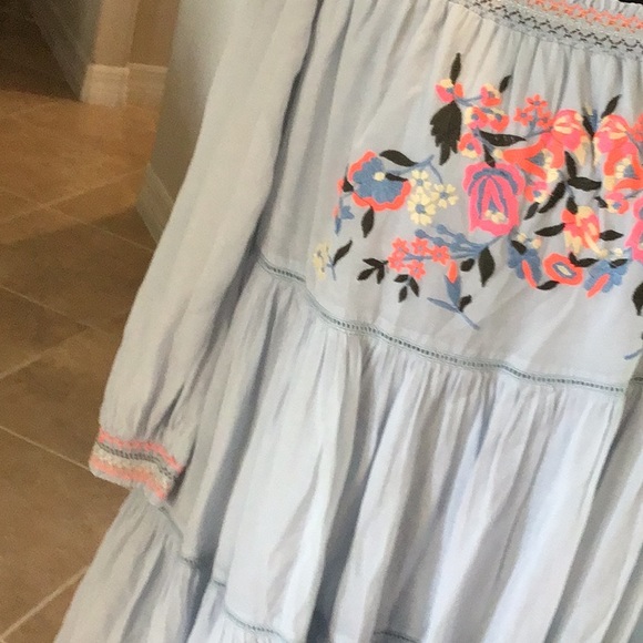 Free People Sunbeams mini dress, off shoulder, size medium - Picture 3 of 7